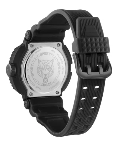 Plein Sport Tiger Power Silicone Watch In Black