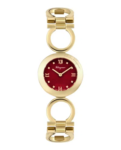 Ferragamo Gancino Bracelet Watch Woman Wrist Watch Gold Size Onesize Stainless Steel