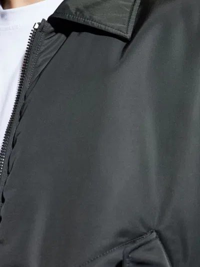 Balmain Contemporary Black Coat With Ribbed Cuffs And Flap Pockets In Black
