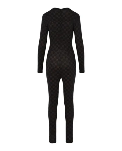 Ambush Monogram Catsuit In Black