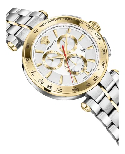 Versace Aion Chrono Bracelet Watch In Gold