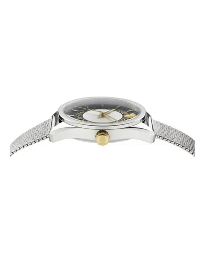 Versace New V-circle Bracelet Watch In Metallic