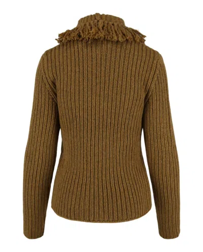 Bottega Veneta Cashmere Pullover Sweater In Brown