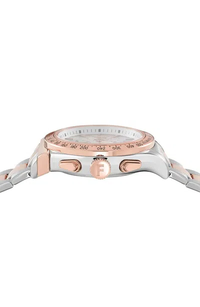 Ferragamo 1927 Chrono Bracelet Watch In Silver