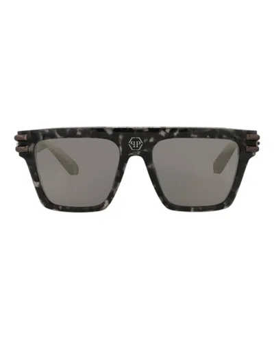 Philipp Plein Aviator-frame Acetate Sunglasses With Saddle Nose Bridge