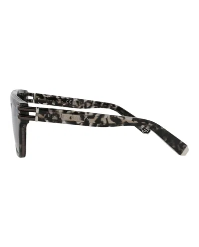 Philipp Plein Aviator-frame Acetate Sunglasses With Saddle Nose Bridge
