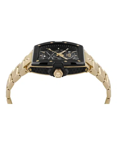 Philipp Plein Men's Automatic The Skeleton 2.0 Gold Ion Plated Bracelet Watch 44mm In Gold