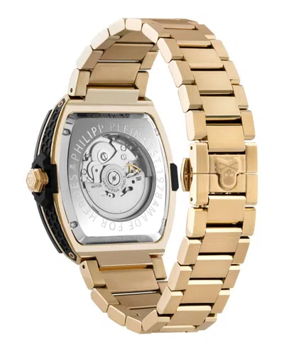 Philipp Plein Men's Automatic The Skeleton 2.0 Gold Ion Plated Bracelet Watch 44mm In Gold