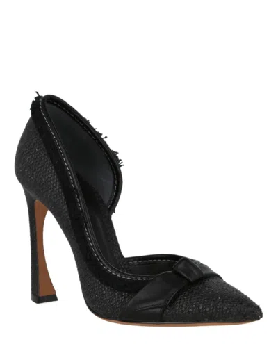 Alexandre Birman Clarita Straw 100 Pump In Black
