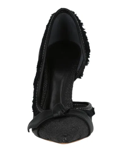 Alexandre Birman Clarita Straw 100 Pump In Black