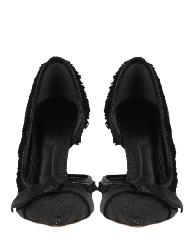 Alexandre Birman Clarita Straw 100 Pump In Black