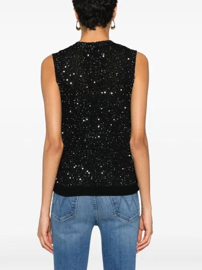 Golden Goose Knitted Vest With Sequins Embell