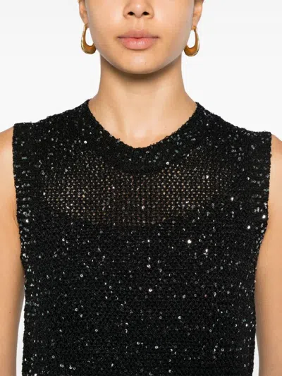 Golden Goose Knitted Vest With Sequins Embell