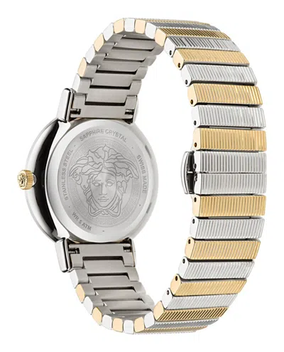 Versace Greca Chic Bracelet Watch With Gold Enamel Dial In Gold