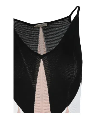 Bottega Veneta Geometric Swimsuit With V-neck And Fitted Silhouette
