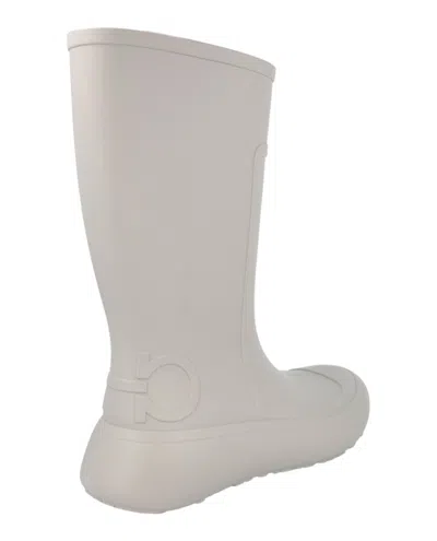 Ferragamo Gancini Mid-calf Rainboots With Signature Design