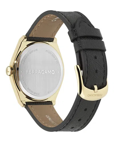 Ferragamo Vega Upper East Leather Watch