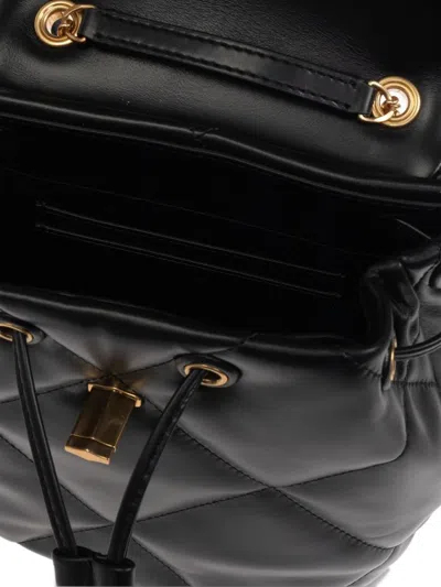 Tory Burch Quilted Black Shoulder Bag With Chain-link Straps