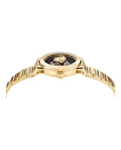 Versace Medusa Infinite Limited Edition Skeleton Automatic Watch In Gold