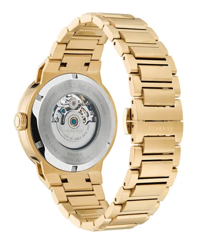 Versace Medusa Infinite Limited Edition Skeleton Automatic Watch In Gold
