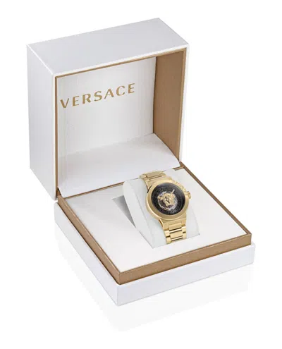 Versace Medusa Infinite Limited Edition Skeleton Automatic Watch In Gold