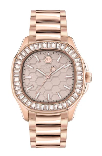 Philipp Plein Women's $pectre Lady Rose Goldplated Stainless Steel & Crystal Cushion Watch/38x45mm