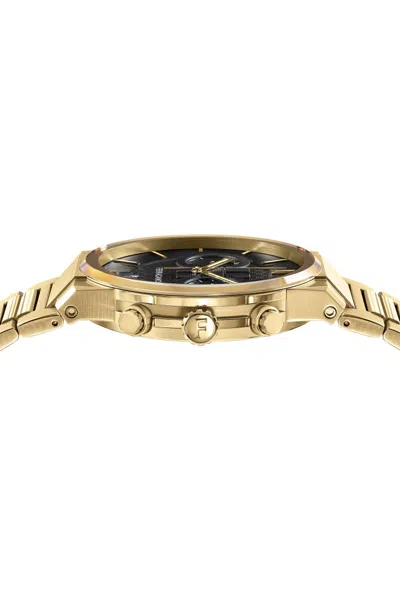 Ferragamo Sapphire Chrono Bracelet Watch In Gold
