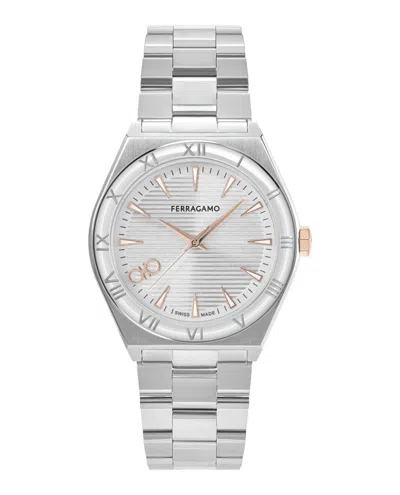 Ferragamo Vega Upper East Bracelet Watch In Metallic