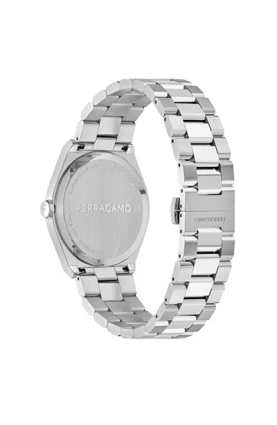 Ferragamo Vega Upper East Bracelet Watch In Metallic