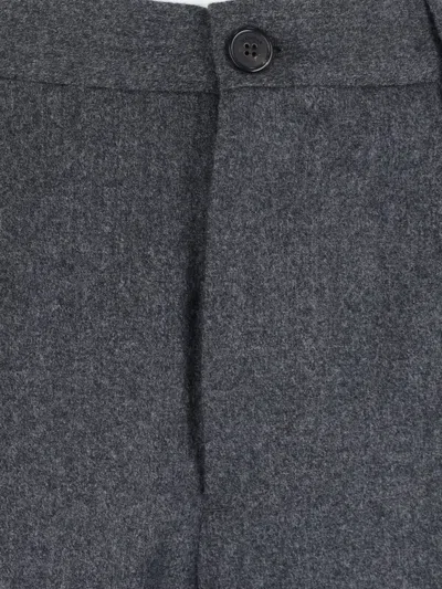 Incotex Tailored Grey Virgin Wool Chinos In Gray