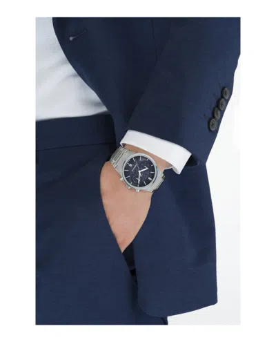 Ferragamo Sapphire Chrono Bracelet Watch In Metallic