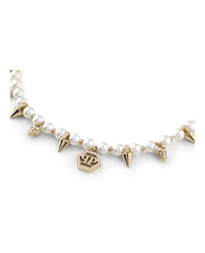 Philipp Plein Rhapsody Crystal Bracelet With Polyresin Pearls