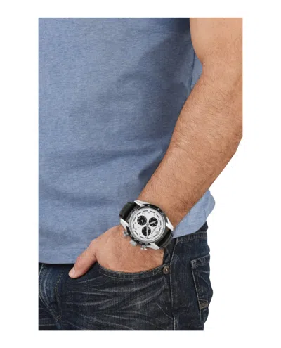 Versace V-ray Chronograph Watch With Stainless Steel Case In Black