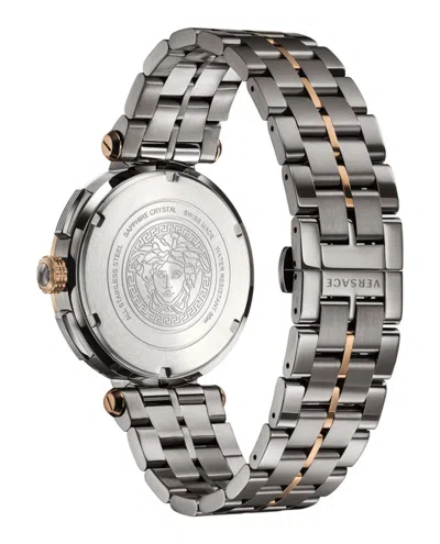 Versace Aion Chrono Bracelet Watch In Metallic