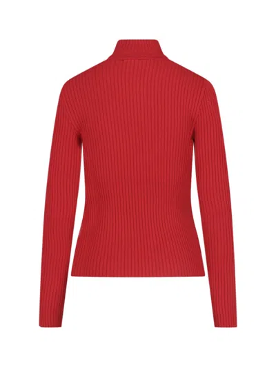 Courrèges Reedition Rib Knit In Red
