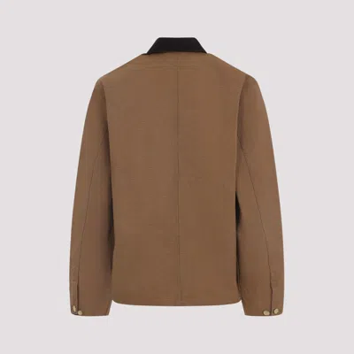 Carhartt Work In Progress Michigan Canvas Coat In Brown