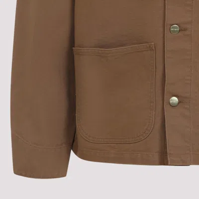 Carhartt Work In Progress Michigan Canvas Coat In Brown
