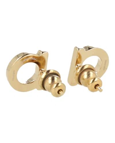 Ferragamo Crystal-embellished Bijoux Earrings With Gold-tone Hardware In Gold