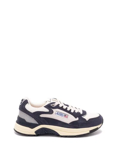 Autry Hyperway Lowsuebic Mesh Spblu Silv Sneakers In Blue