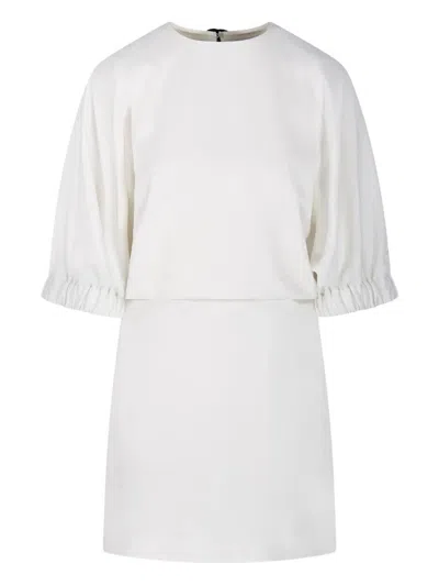 Max Mara Rum Puffed-sleeve Mini Dress