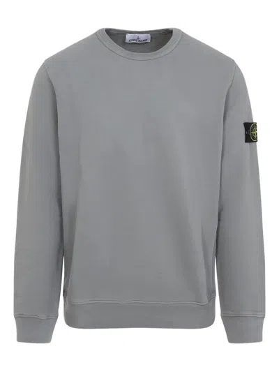 Stone Island Jersey With Logo In Gray