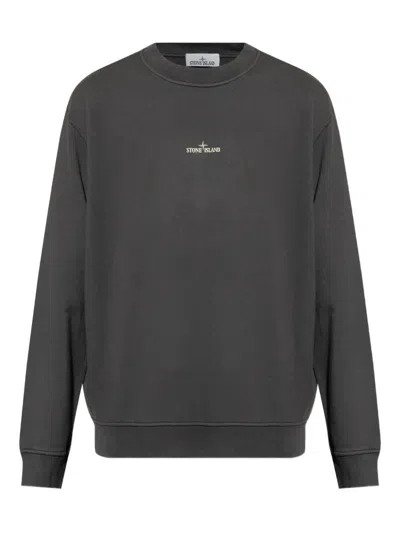 Stone Island Sweatshirt With Industrial Flow Print