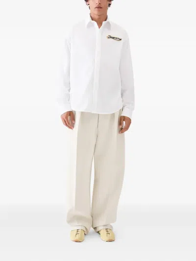 Jacquemus Simon Shirt Buttoned Cuffs In White