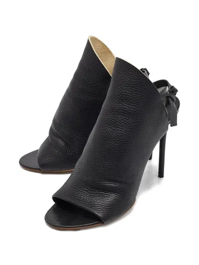 Pre-owned Balenciaga 110mm Slingback Leather Sandals