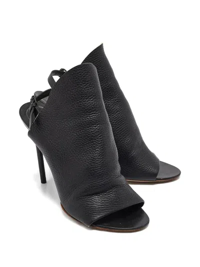 Pre-owned Balenciaga 110mm Slingback Leather Sandals