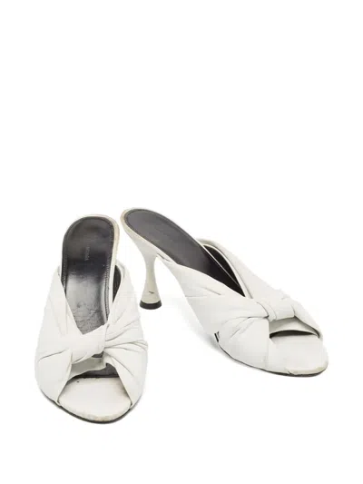 Pre-owned Balenciaga 90mm Leather Knot-detail Sandals