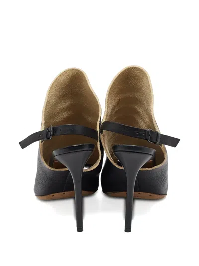 Pre-owned Balenciaga 110mm Slingback Leather Sandals