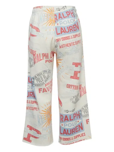 Pre-owned Polo Ralph Lauren Vintage  Logo-print Trousers