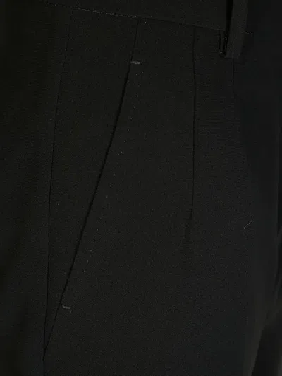 Max Mara Studio Straight Leg Tailored Trousers In Black