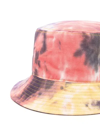 Kangol Embroidered-logo Tie-dye Bucket Hat In Multi